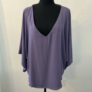White House Black Market Lavender Blouse